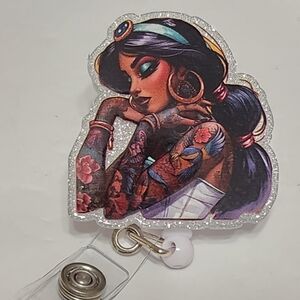 Tattoo Princess Badge Reel ID‎ Coworker Gift Stocking Stuffer Clip